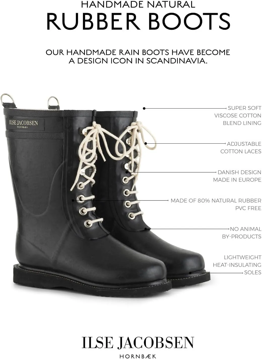 ILSE JACOBSEN Women's Rub 15 Rain Boot