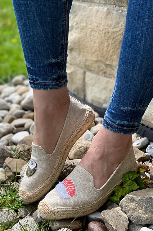 I'm soy glad we're friends espadrilles