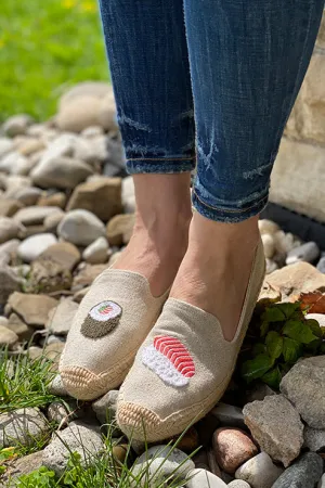 I'm soy glad we're friends espadrilles