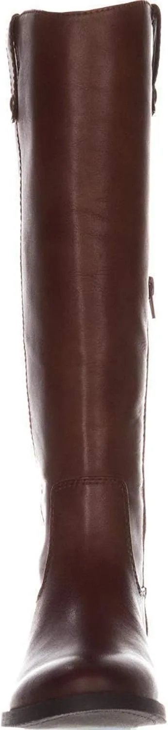 INC Womens Fawne Leather Knee-High Riding Boots