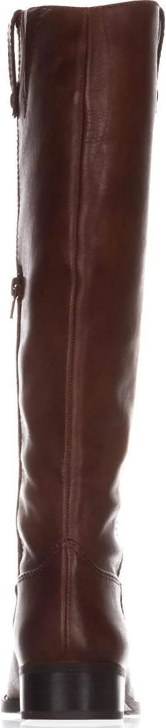 INC Womens Fawne Leather Knee-High Riding Boots