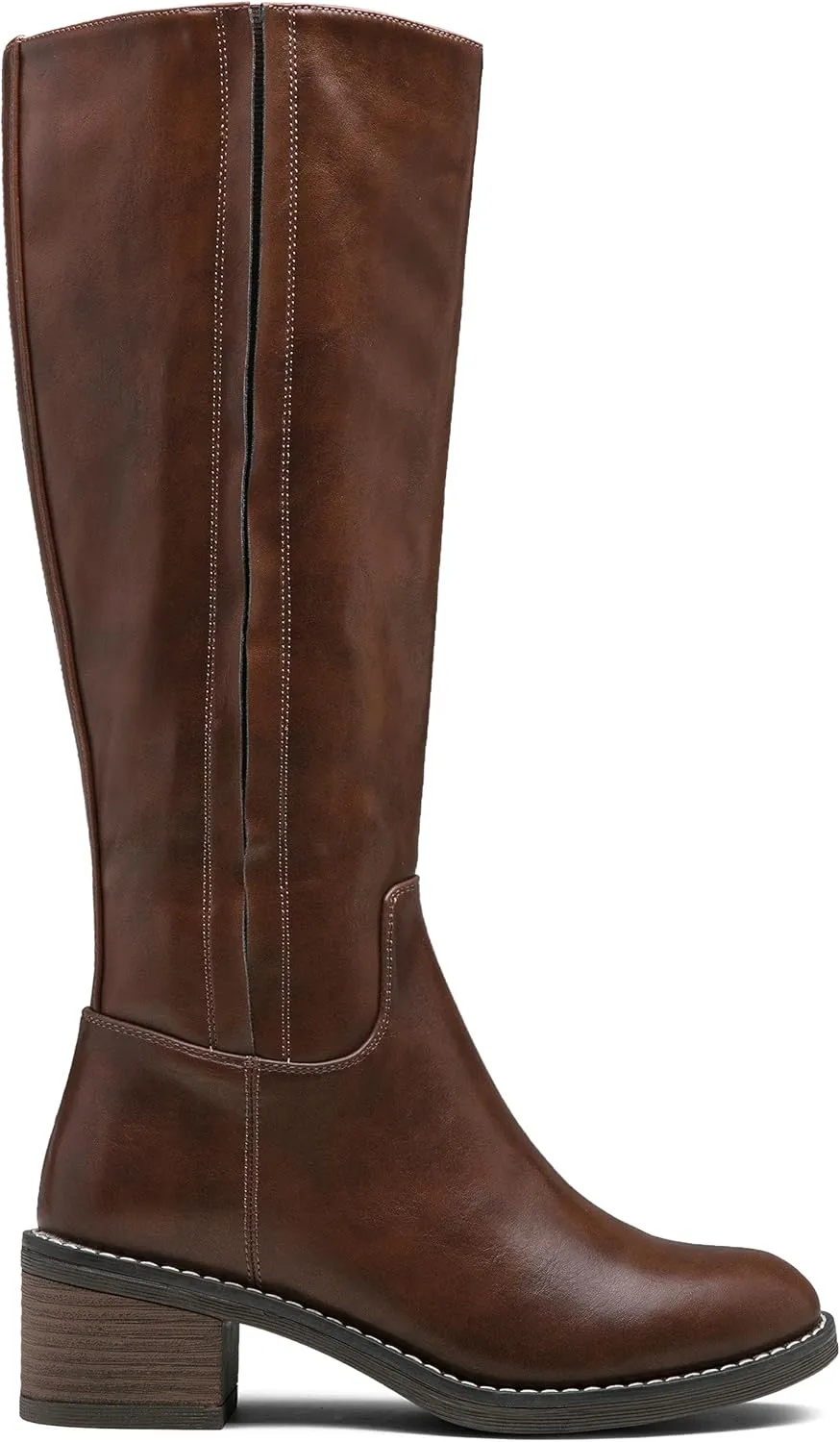 Jeossy Women's 9661 Knee High Boots, Fashion Riding Boots with Inside Zipper and Side Hidden Elastic Band
