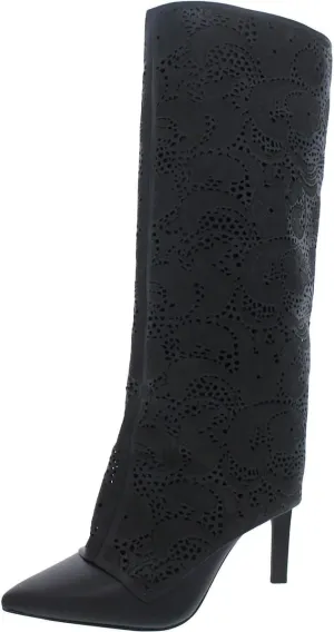 Jessica Simpson Womens Brykia 2 Faux Leather Pointed Toe Knee-High Boots