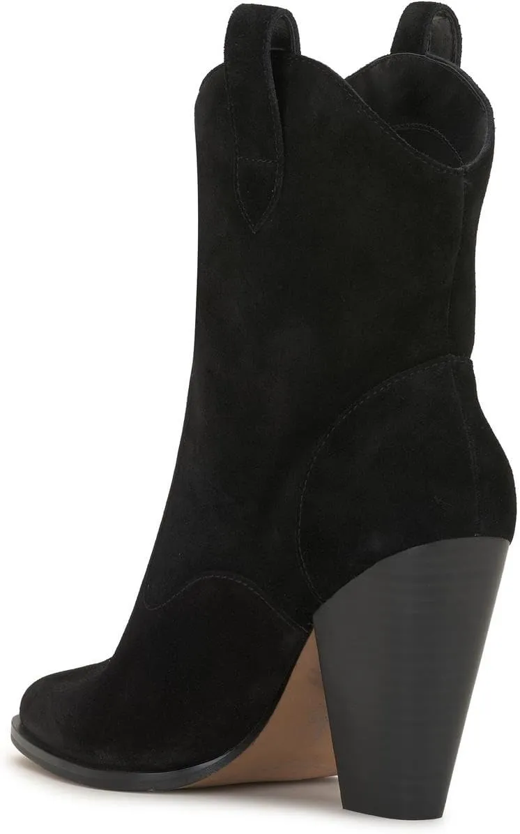 Jessica Simpson Womens Cissely 2 Suede Heels Cowboy, Western Boots