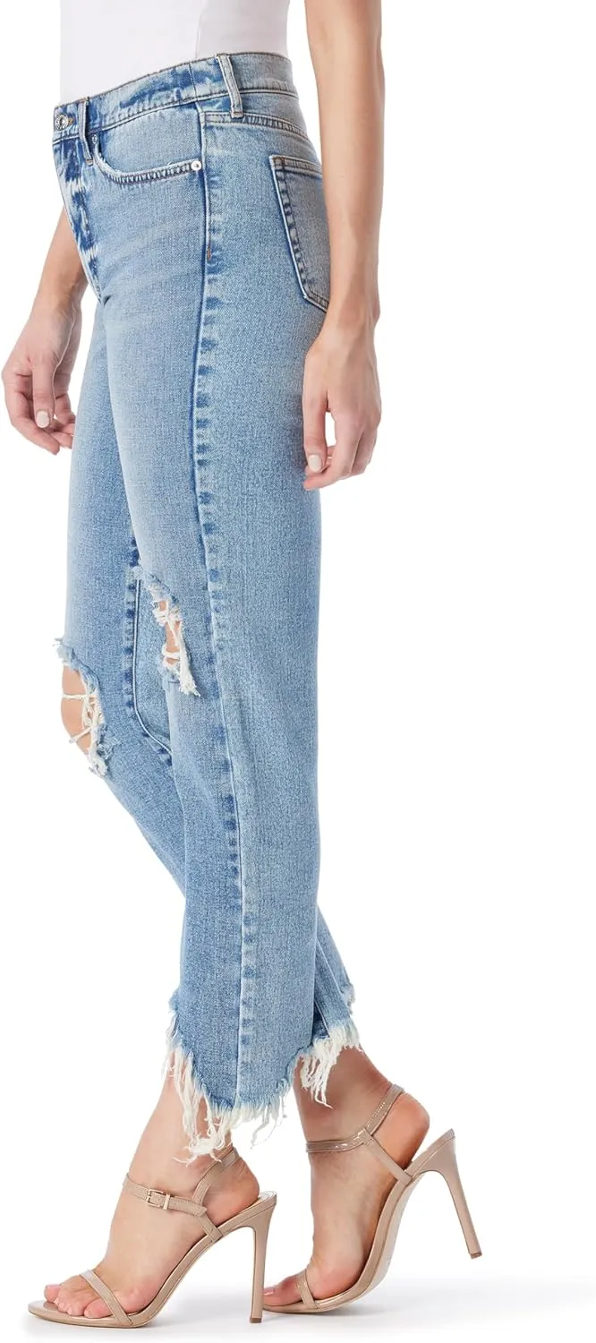Jessica Simpson Women's Harmony High Rise Slim Straight Ankle Standard