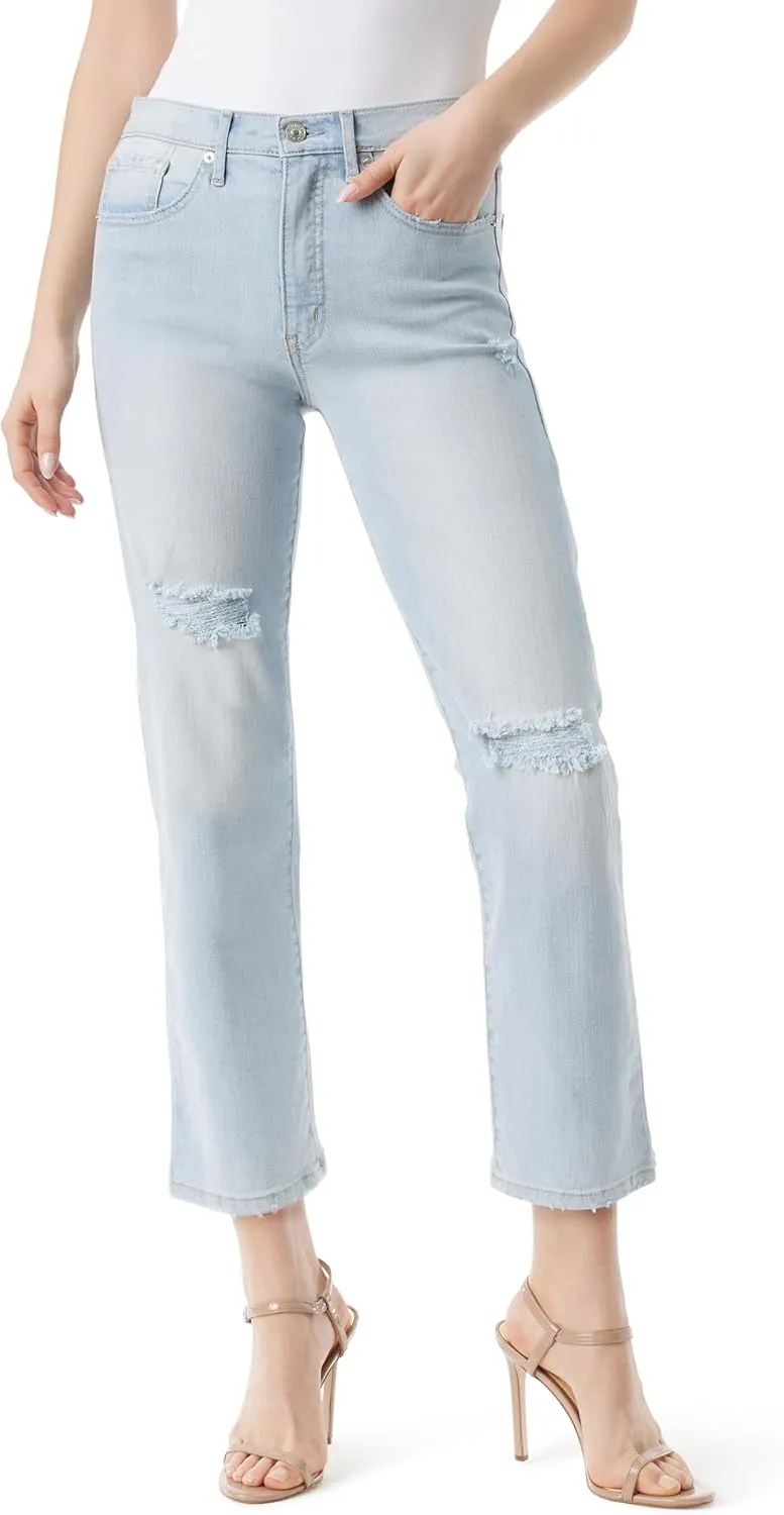 Jessica Simpson Women's Harmony High Rise Slim Straight Ankle Standard