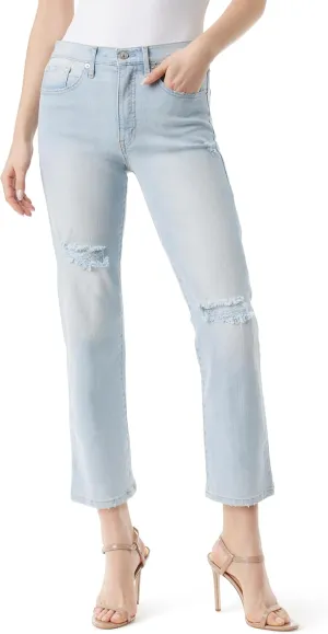 Jessica Simpson Women's Harmony High Rise Slim Straight Ankle Standard