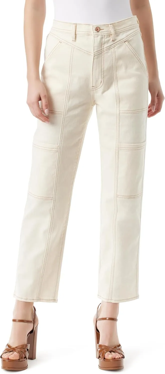 Jessica Simpson Women's High Rise Slim Straight Front Cargo Ankle Standard