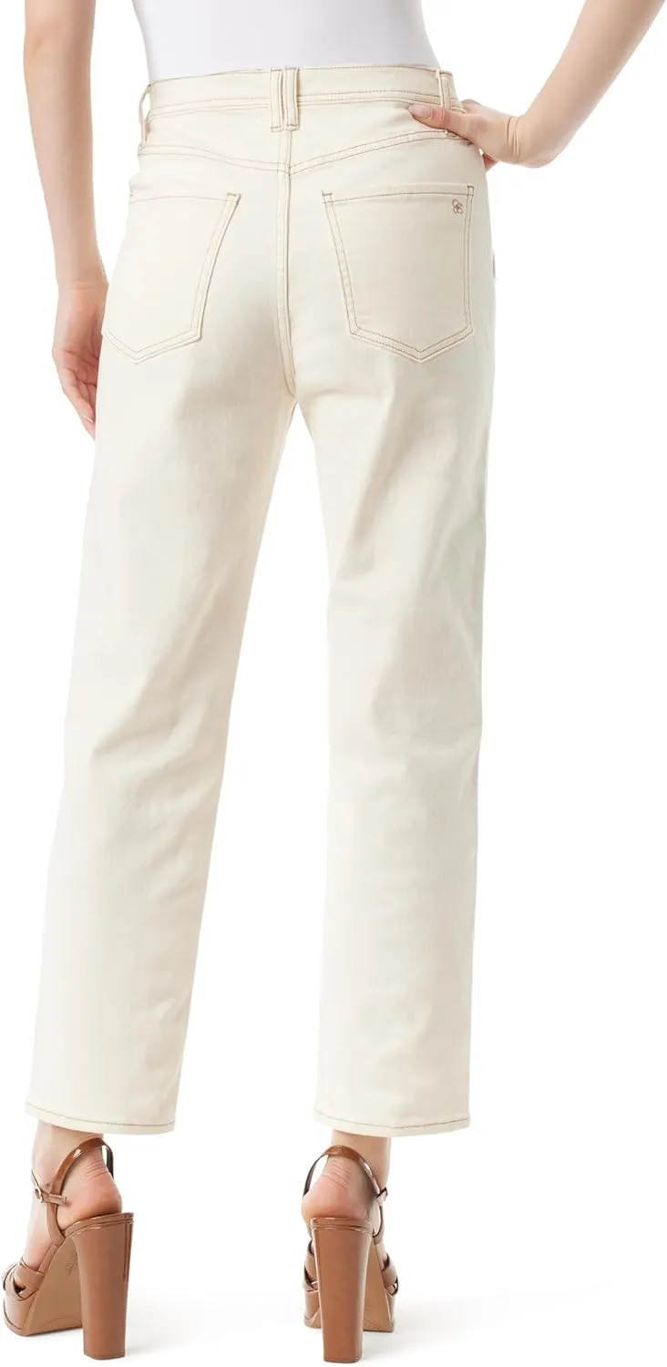 Jessica Simpson Women's High Rise Slim Straight Front Cargo Ankle Standard