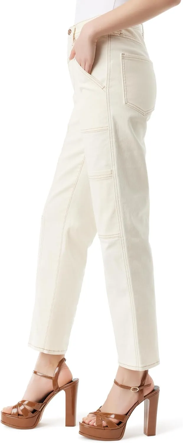 Jessica Simpson Women's High Rise Slim Straight Front Cargo Ankle Standard