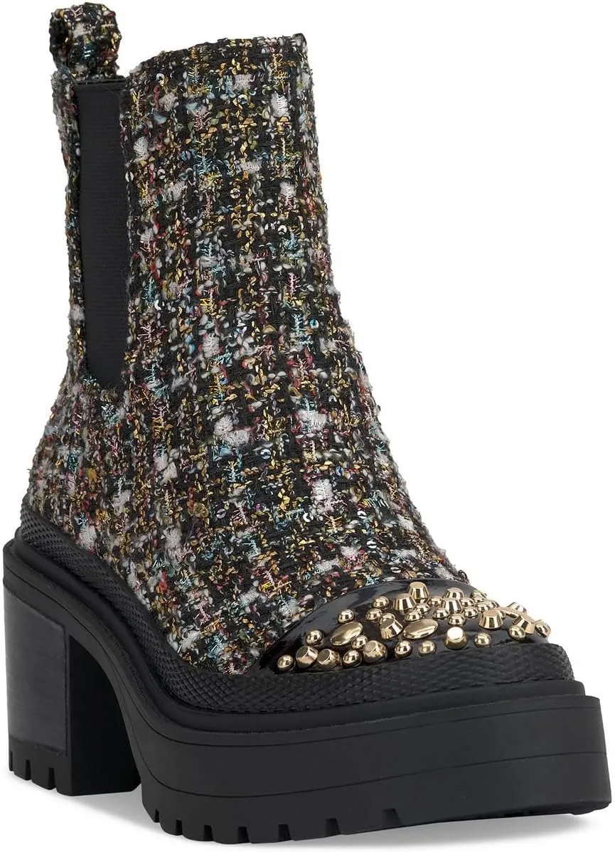 Jessica Simpson Womens Jymmie Stretch Knit Chelsea Boots