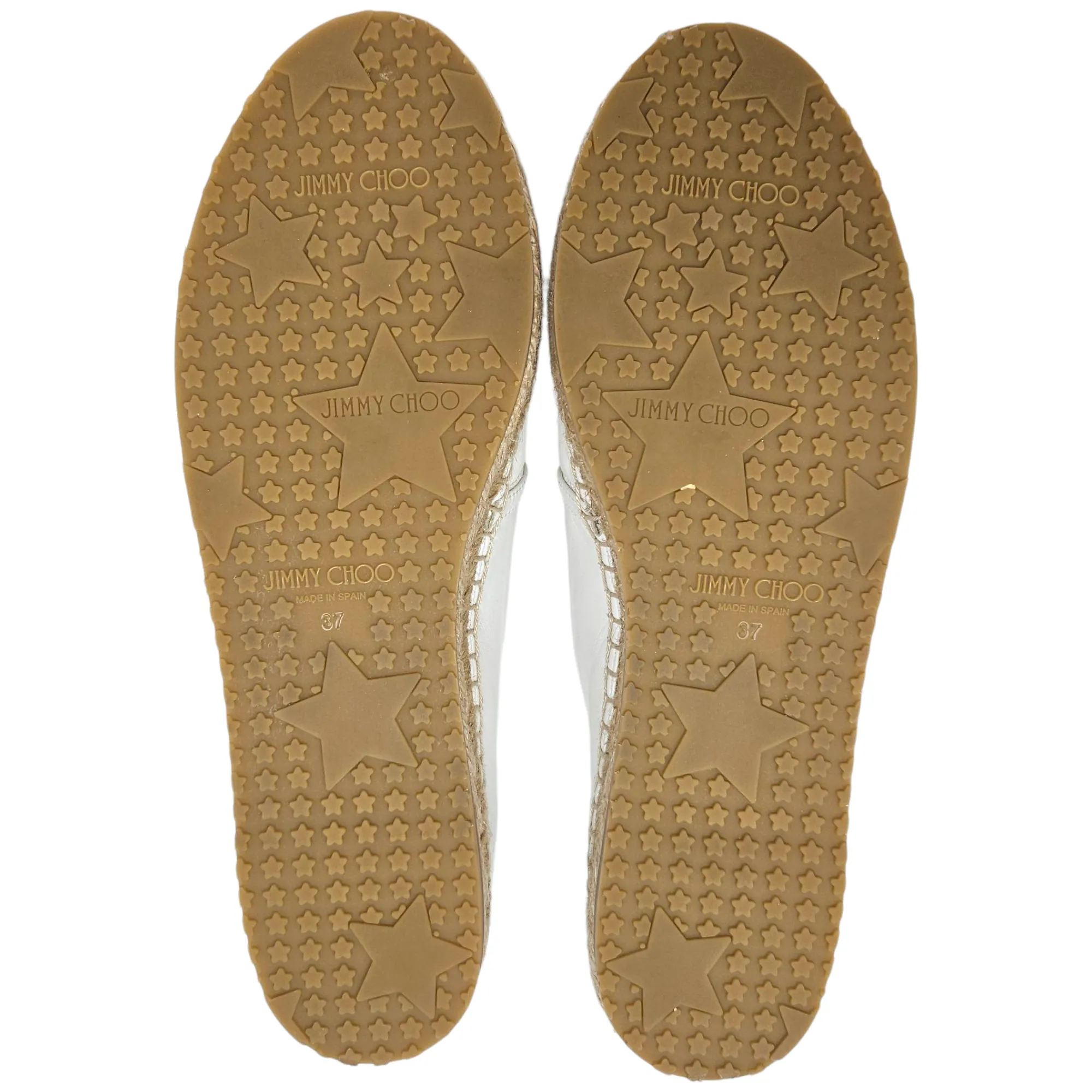Jimmy Choo "Lichi" Leather Espadrilles - Size 37/7