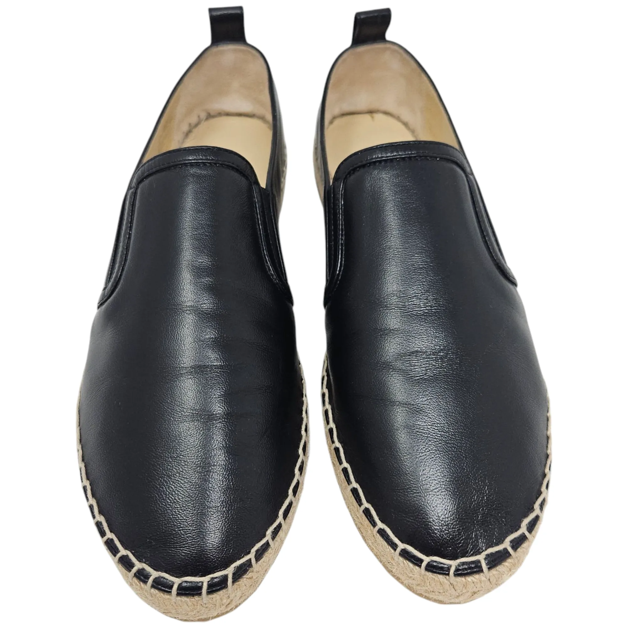 Jimmy Choo "Lichi" Leather Espadrilles - Size 38/8