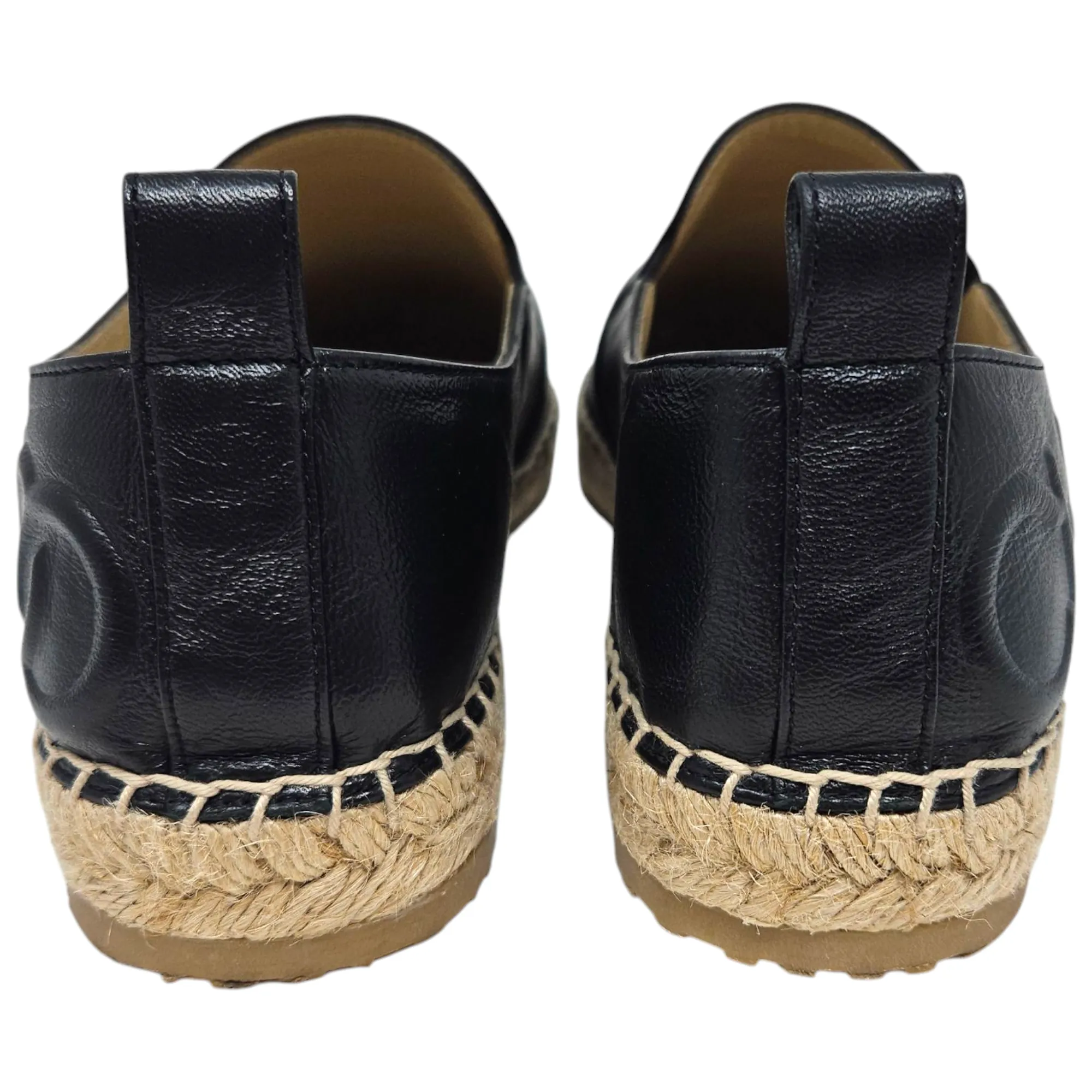 Jimmy Choo "Lichi" Leather Espadrilles - Size 38/8