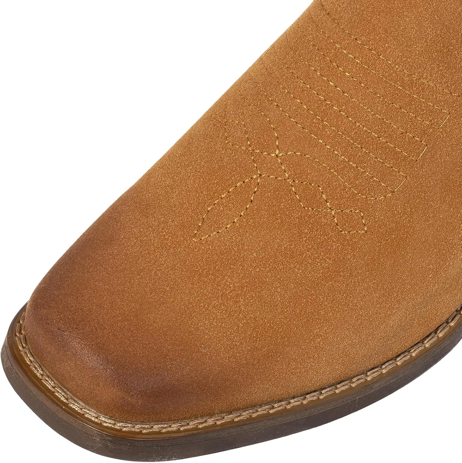 J's.o.l.e Western Cowboy Boots for Men Square Toe Stylish Ankle Chelsea Boots