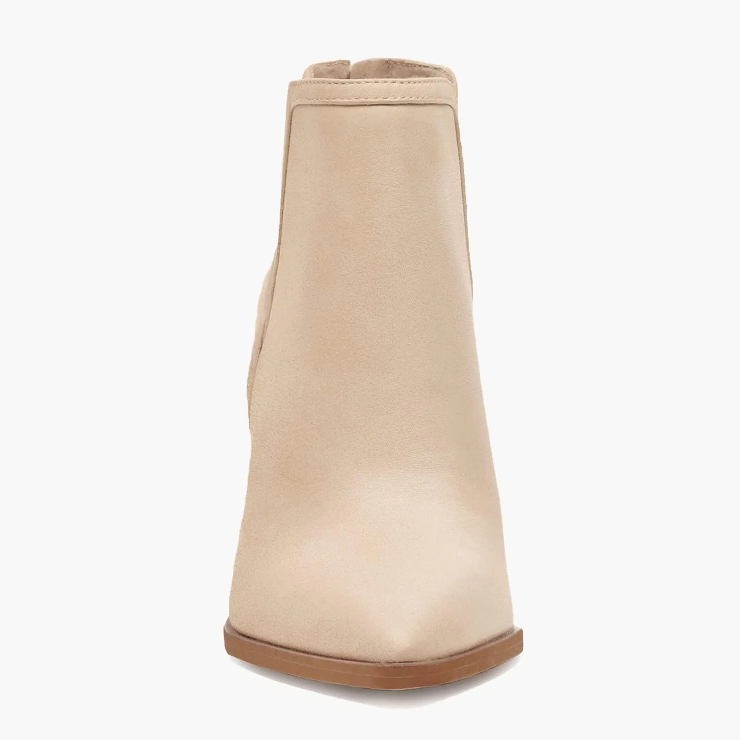 Juliet Holy Womens High Heel Booties Pointed Toe V Cut Back Zipper Short Dress Ankle Boots