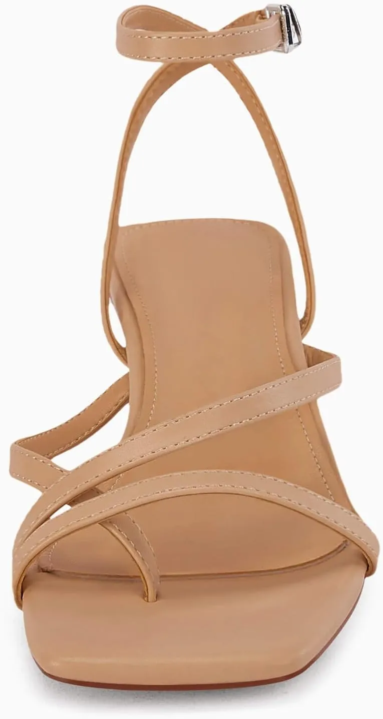 Juliet Holy Womens Strappy Sandals Kitten Heel Open Toe Slingback Ankle Strap Wedding Party Summer Heeled Sandals