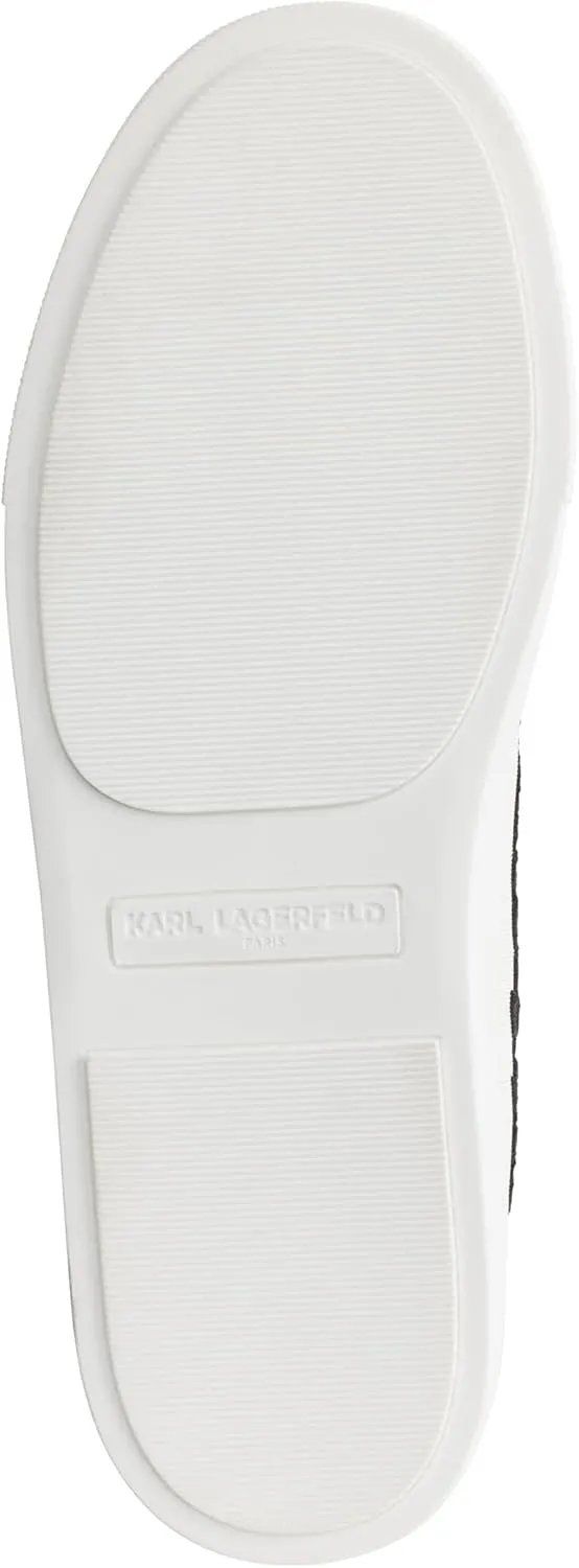 Karl Lagerfeld Paris Women's Cushioned Insole Everyday Cate Rue Pins-Lace Up Sneaker