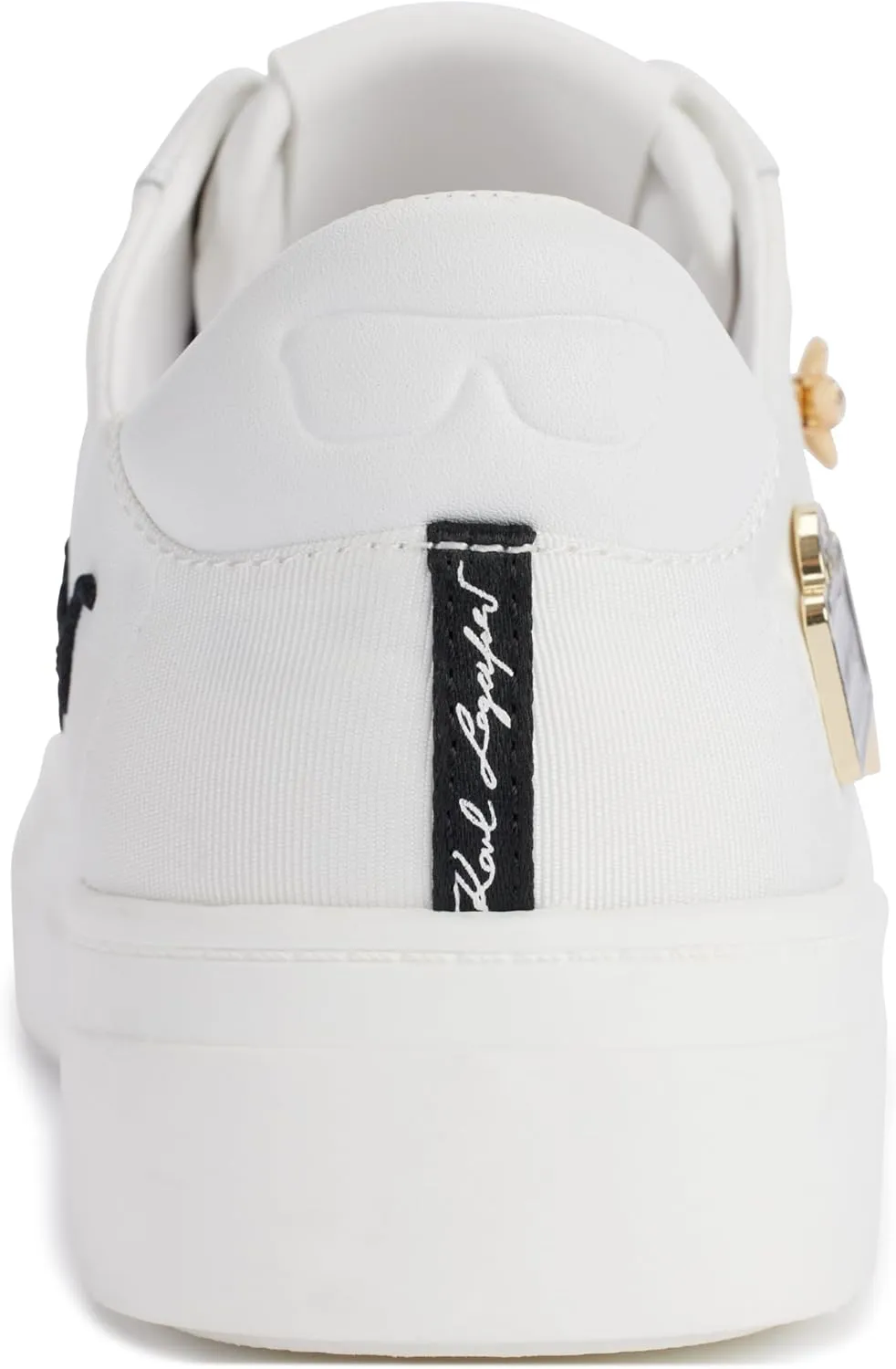 Karl Lagerfeld Paris Women's Cushioned Insole Everyday Cate Rue Pins-Lace Up Sneaker