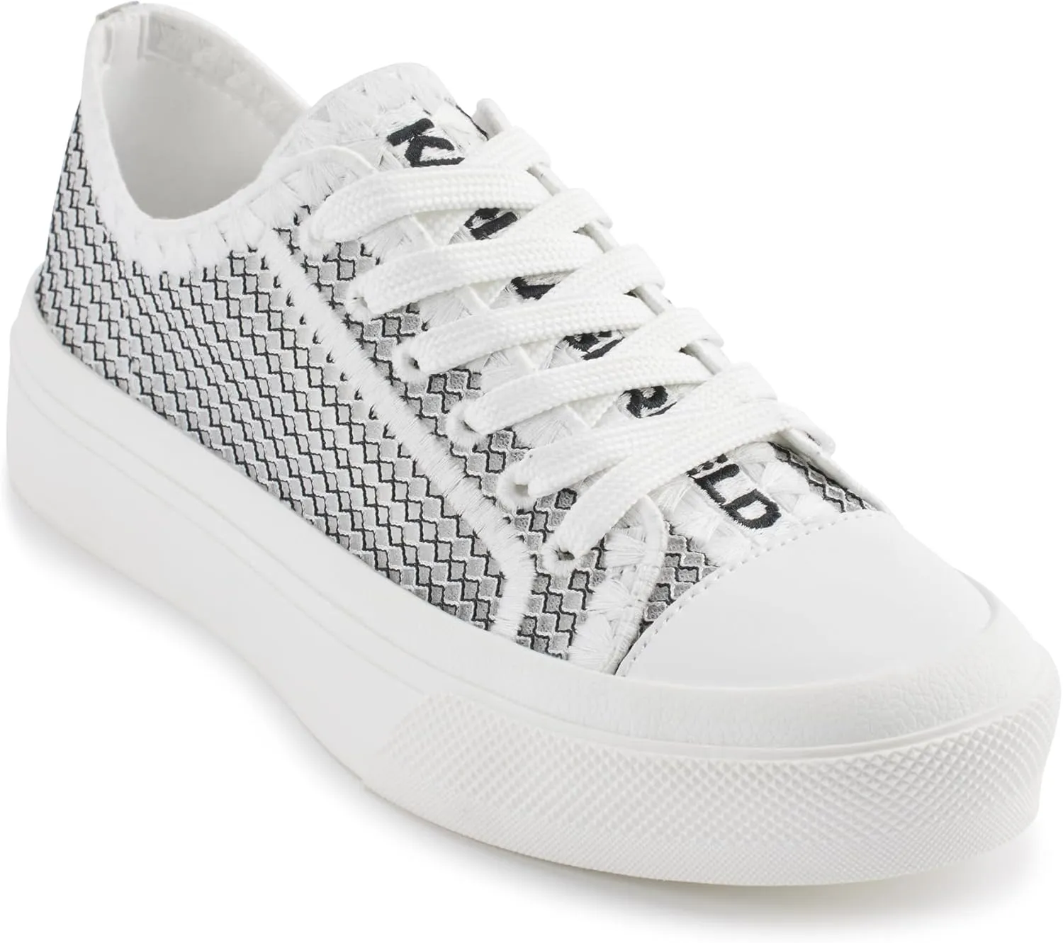 Karl Lagerfeld Paris Women's Cushioned Insole Everyday Giddeon-Lace Up Sneaker