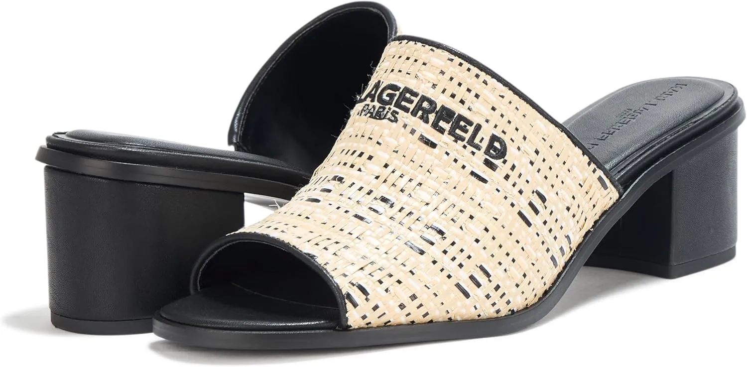 Karl Lagerfeld Paris Women's Everyday Cushioned Insole Harford-Sandal Mule Wedge