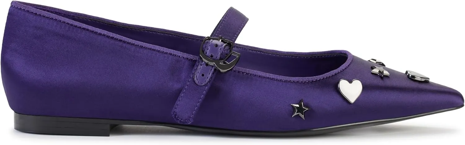 KARL LAGERFELD Women's Veyda Everyday Mary Jane Flat