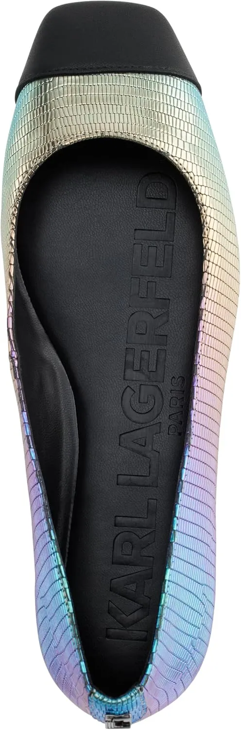 KARL LAGERFELD Women's Zayne Stones Everyday Ballet Flat