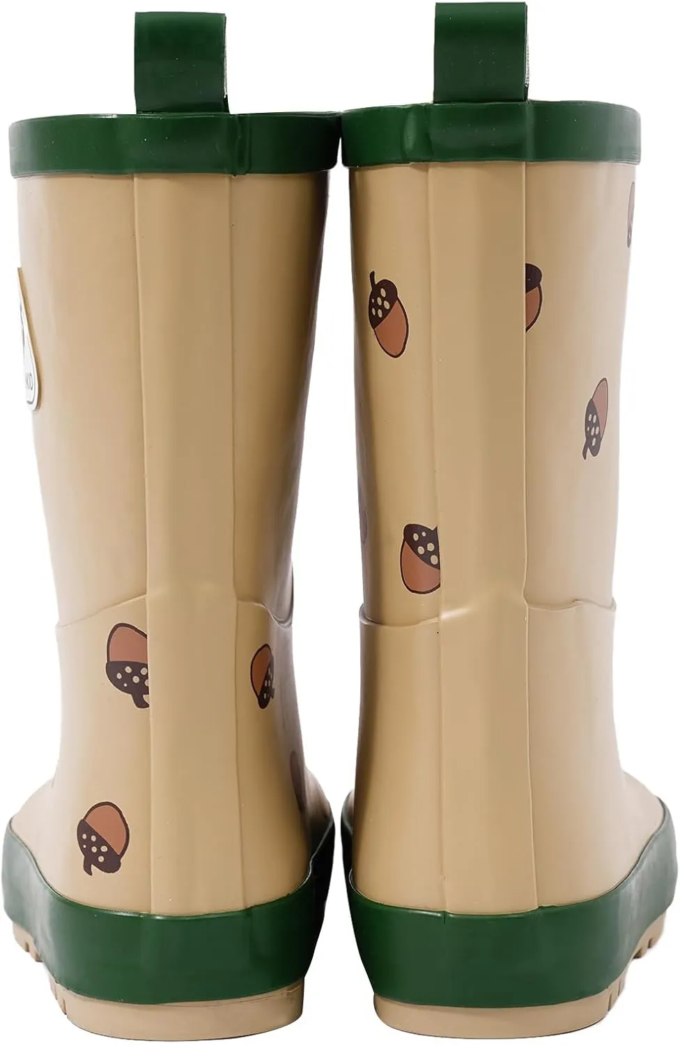 Kids Natural Rubber Rainboots Lightweight Toddler Stylish Waterproof Rain Shoes For Boys and Girls