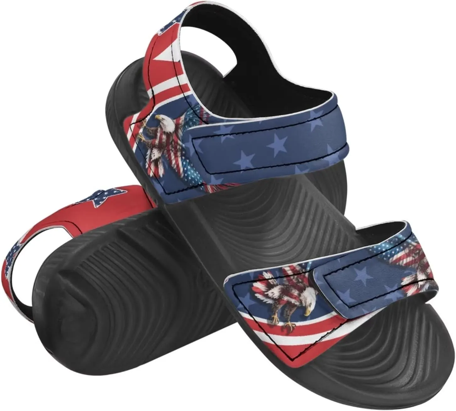 Kids Sandals Cartoon Car Print Athletic Sandals for Boys US 5 Causal Summer Sport Shoes with Adjustable Strap for Hiking Walking Beach Pool