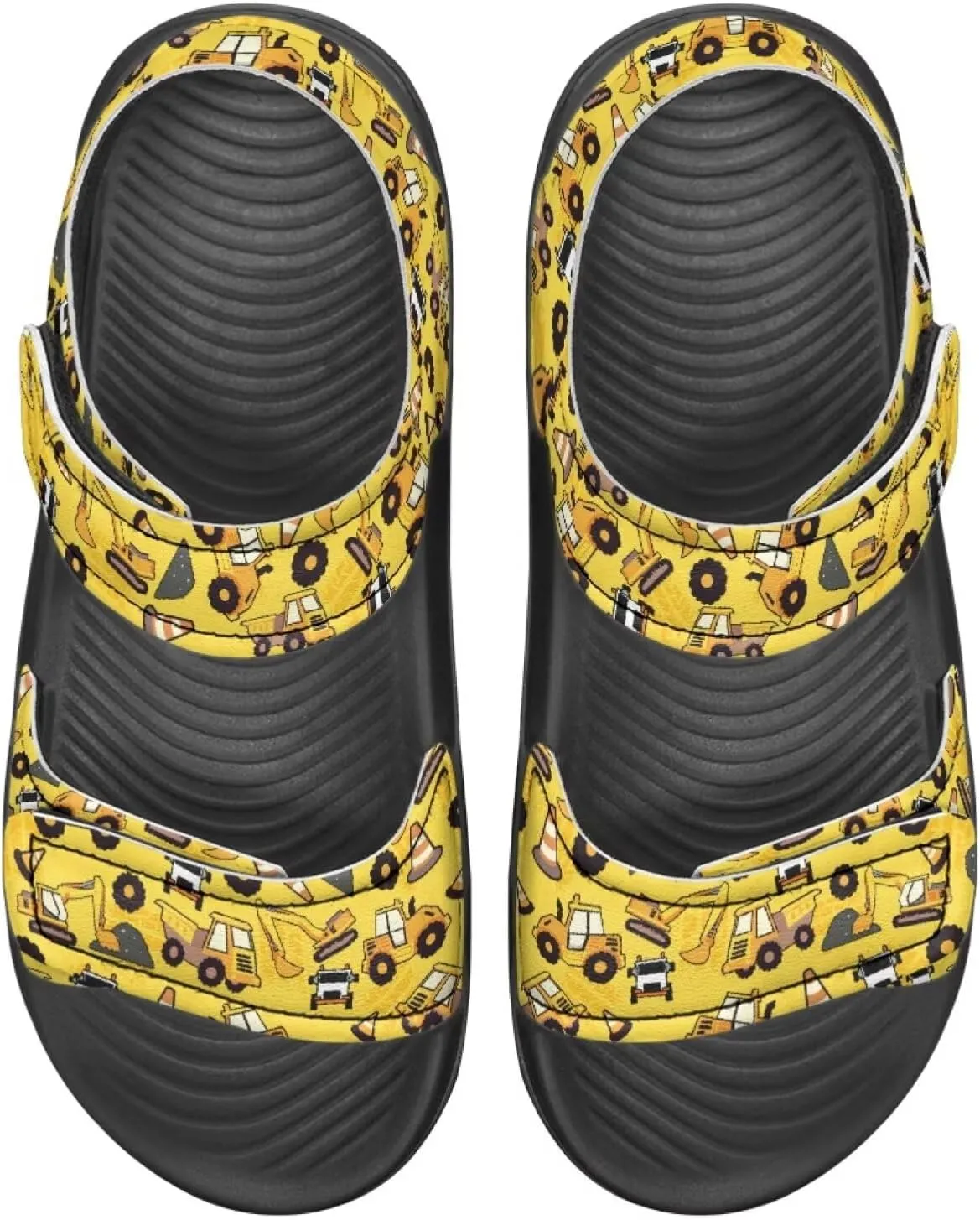 Kids Sandals Cartoon Non-Slip Athletic Sandals for Hiking/Beach, Adjustable Hook and Loop