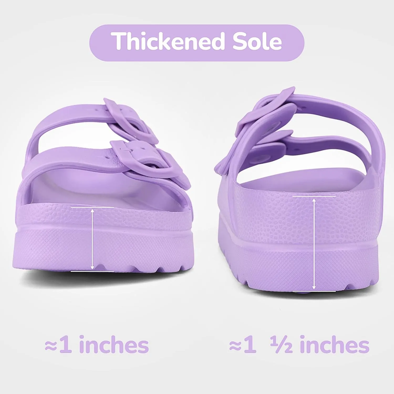 Kids Slides Sandals Adjustable Buckle Boys Girls Slides for Beach Pool