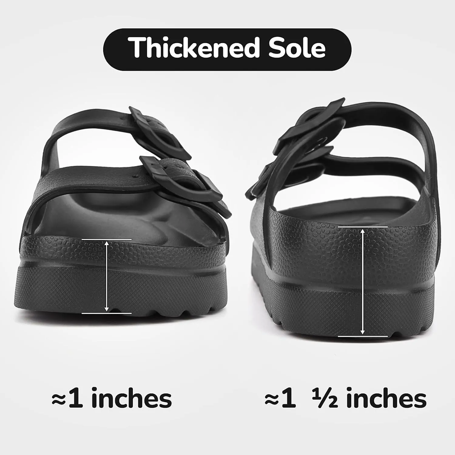 Kids Slides Sandals Adjustable Buckle Boys Girls Slides for Beach