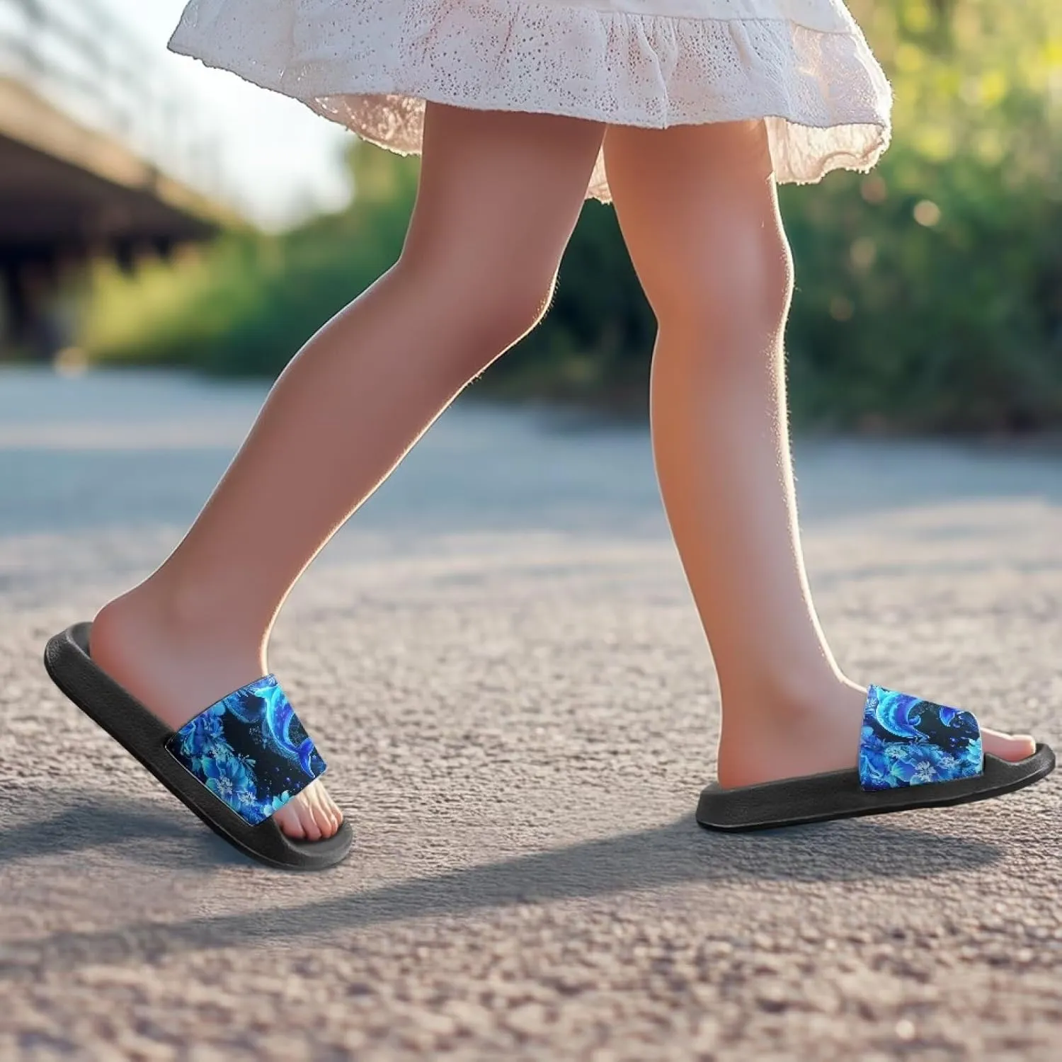 Kids Slides Slippers Waterproof Sandals for Girls & Boys Shower Shoes