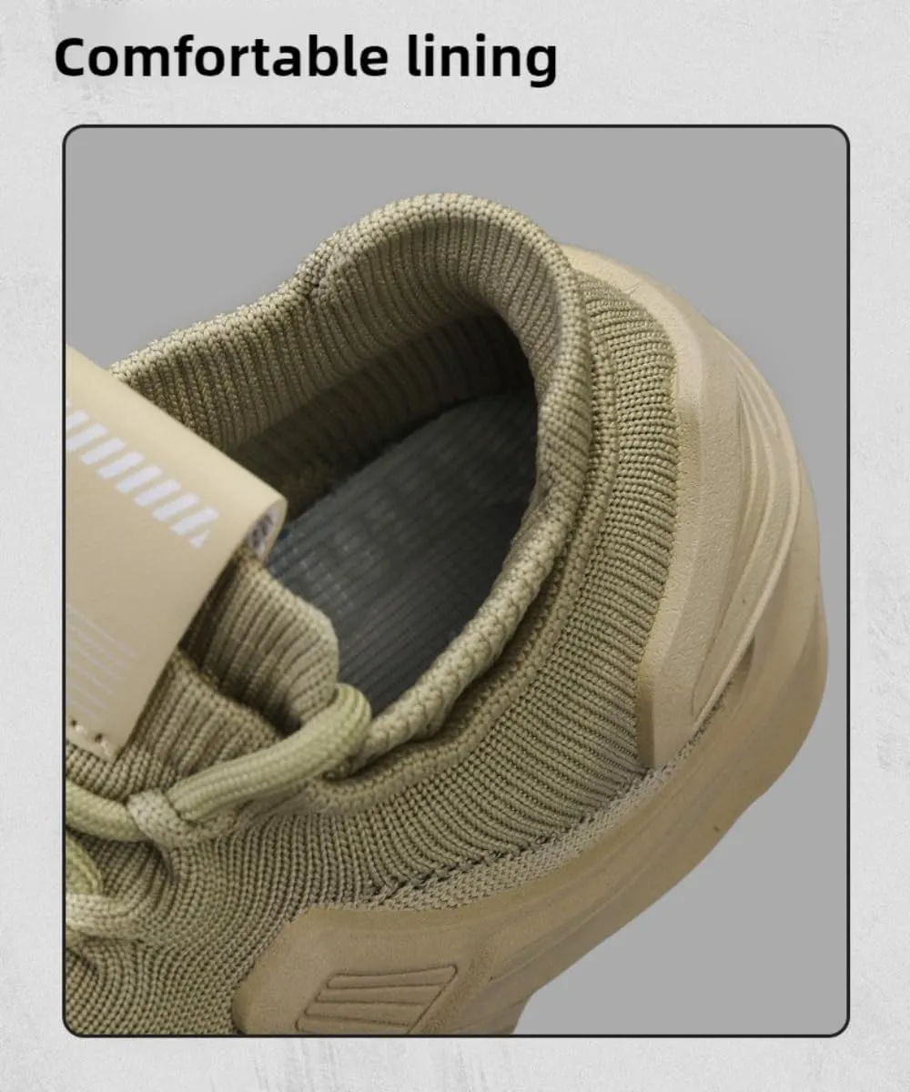 Knit Sneakers for Men Supportive Cushioning Breathable Mesh Thick-Soled for Outdoor Workouts Urban Adventures