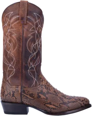 Laredo Dan Post Grey Marble/Black Flagstaff Mens J Snip Toe Western Boots 6782