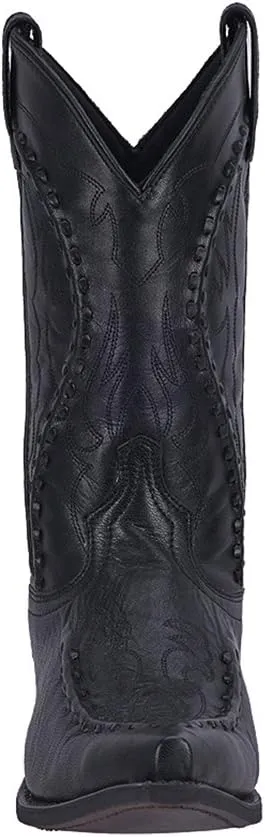 Laredo Mens Laramie Snip Toe Dress Boots Mid Calf - Black