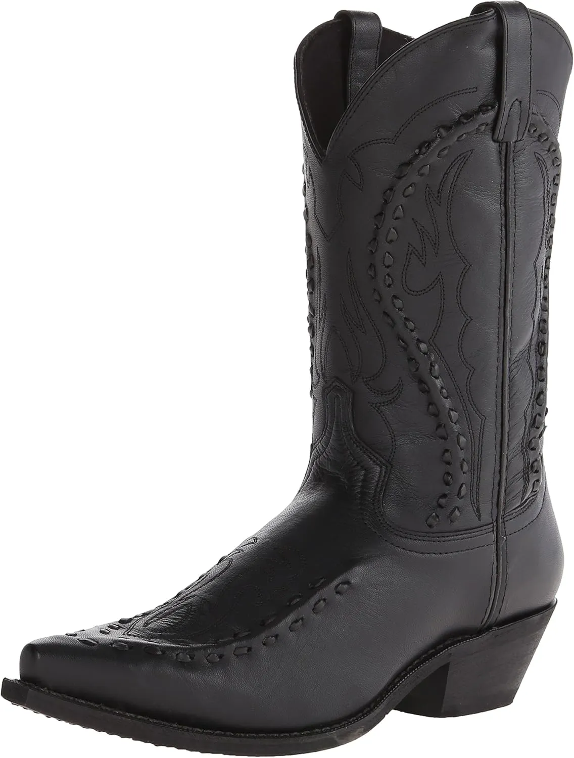 Laredo Mens Laramie Snip Toe Dress Boots Mid Calf - Black