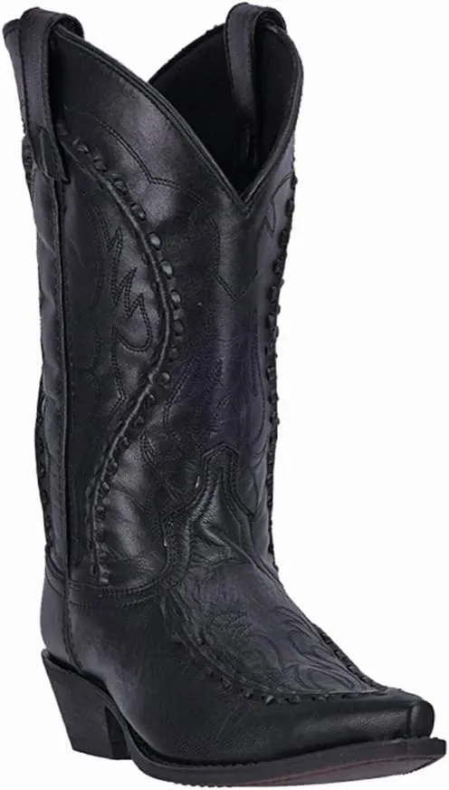 Laredo Mens Laramie Snip Toe Dress Boots Mid Calf - Black