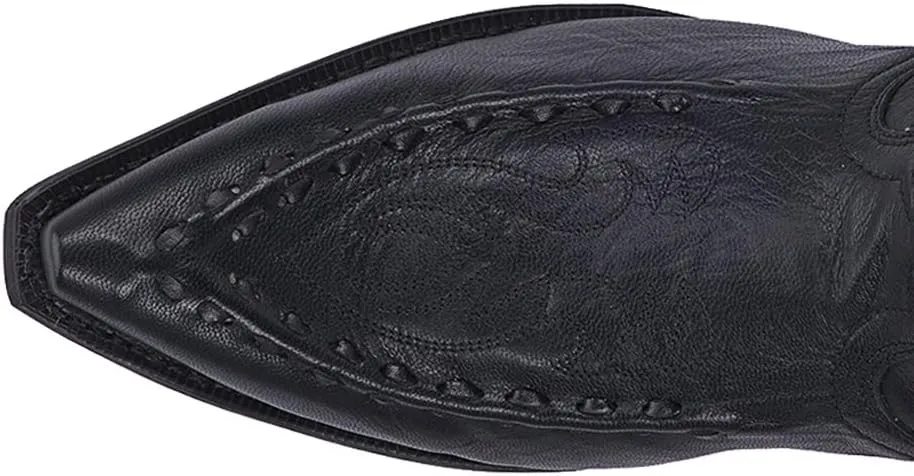 Laredo Mens Laramie Snip Toe Dress Boots Mid Calf - Black