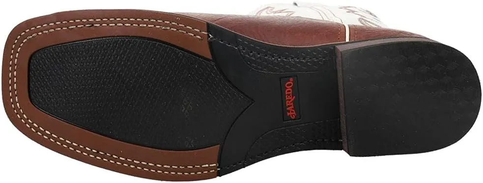 Laredo Mens Lodi Embroidered Square Toe Casual Boots Mid Calf - Brown