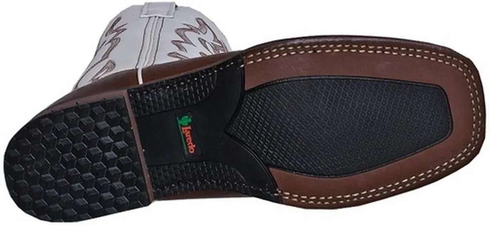 Laredo Mens Lodi Embroidered Square Toe Casual Boots Mid Calf - Brown