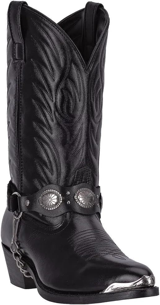 Laredo Mens Tallahassee Pointed Toe Casual Boots Mid Calf - Black
