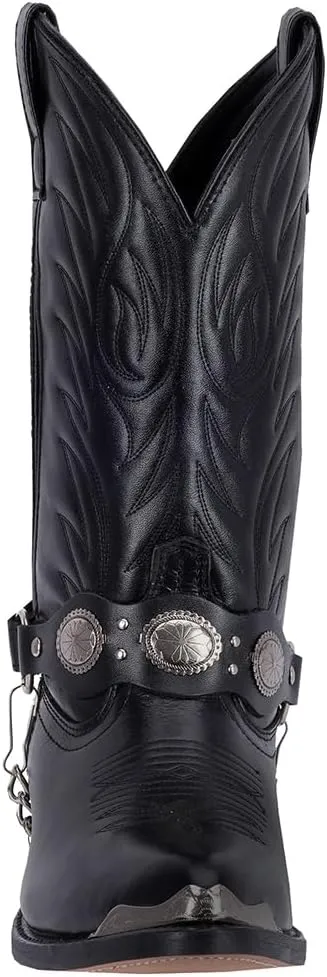 Laredo Mens Tallahassee Pointed Toe Casual Boots Mid Calf - Black