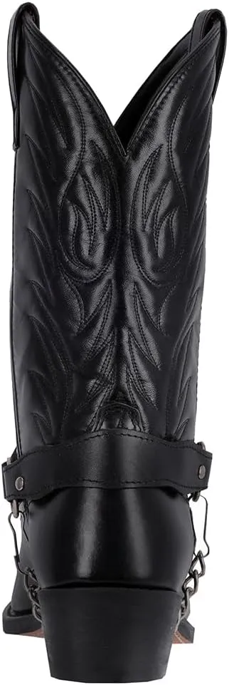 Laredo Mens Tallahassee Pointed Toe Casual Boots Mid Calf - Black