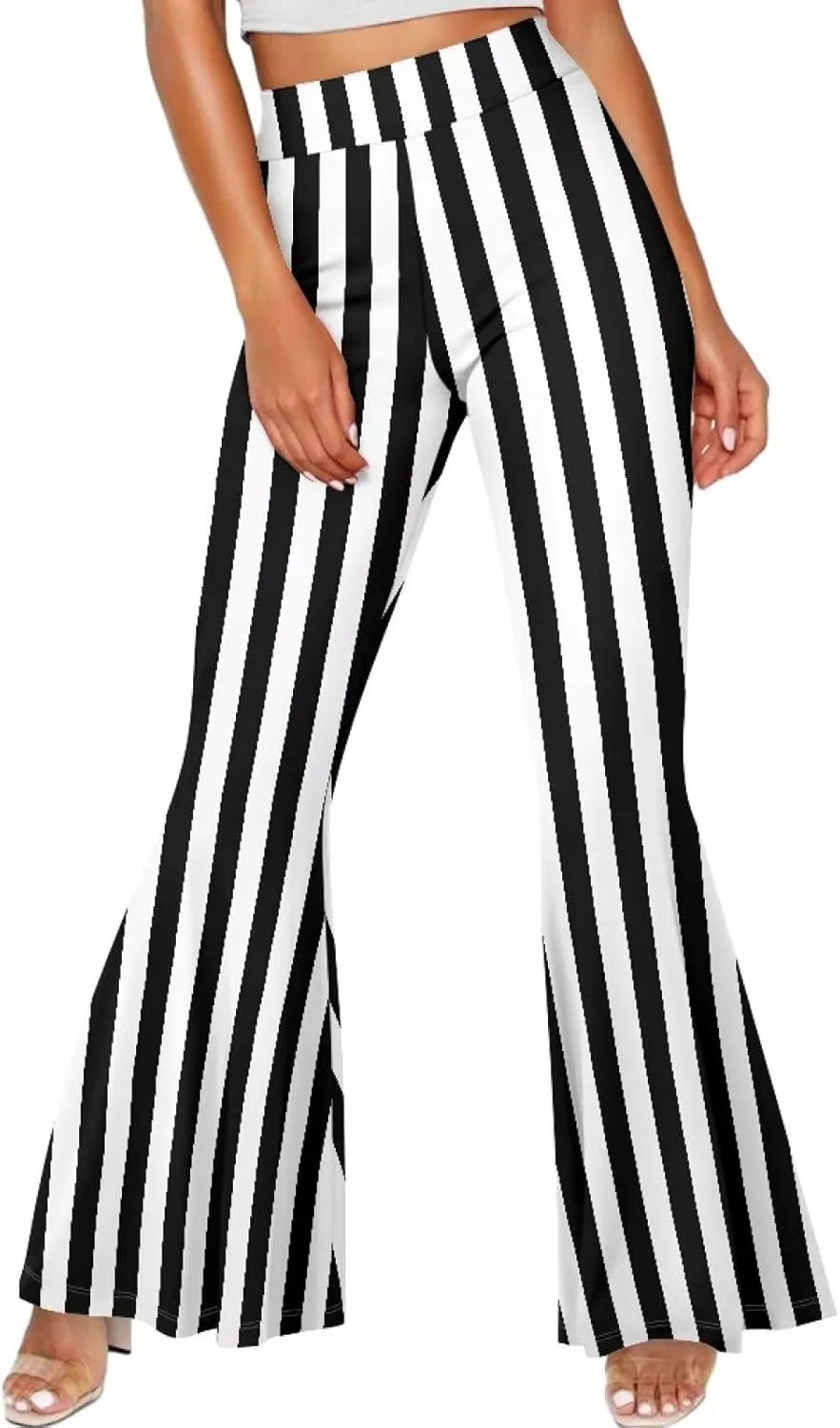 Leggings for Women Plus Size Yoga Pants, Buttery Soft Bell Bottom Palazzo, Skin-Friendly and Stretchy Slim-Fit