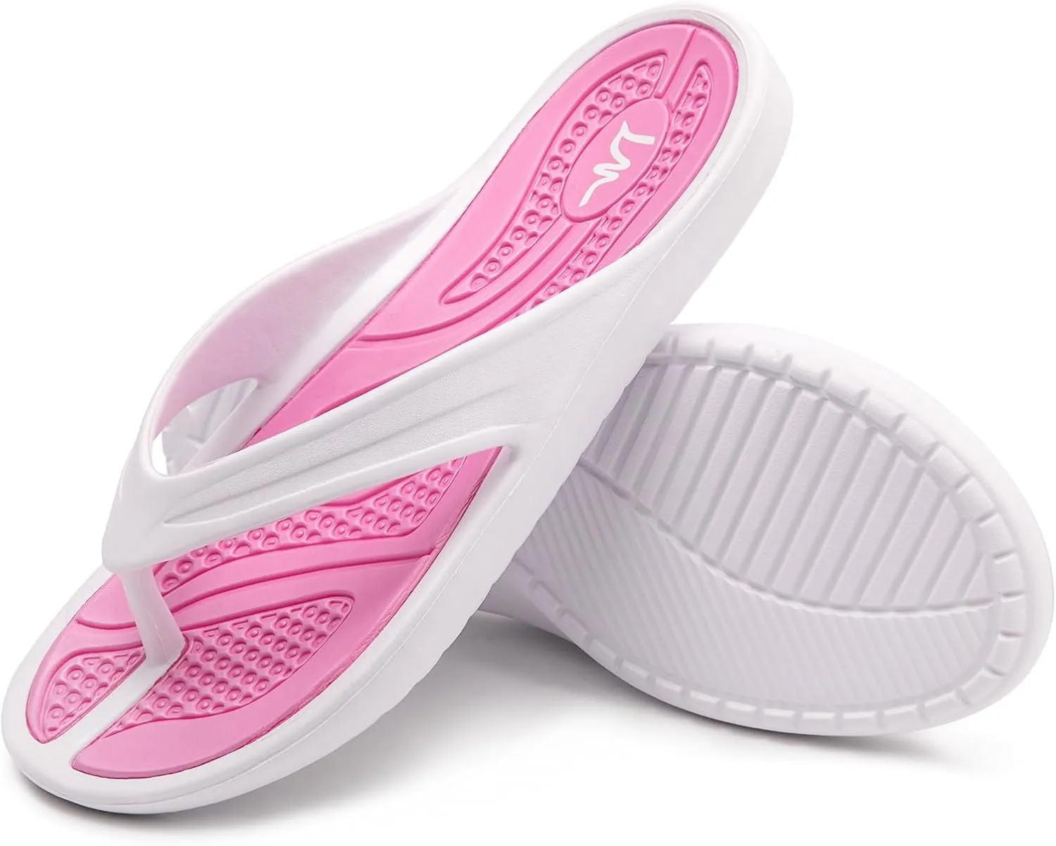LM Women's Flip Flops Thong Sandals Casual Sandals Shower Shoes Beach Slippers Slides Slip on Water Shoes
