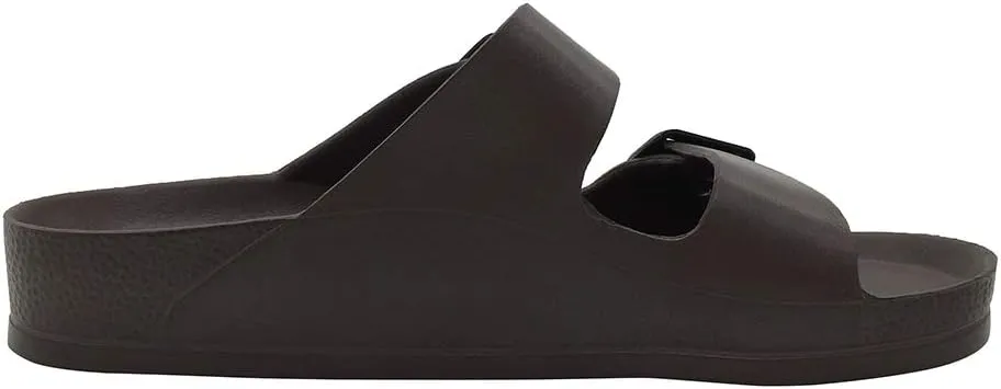 Luffymomo Adjustable Slip on Eva Double Buckle Slides Comfort Footbed Thong Sandals for Womens