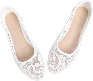 LUXINYU Flats for Women Classic Pointed Toe Slip-On Ballet Flats Soft Pu Leather Dress Shoes Comfortable Loafers Lightweight