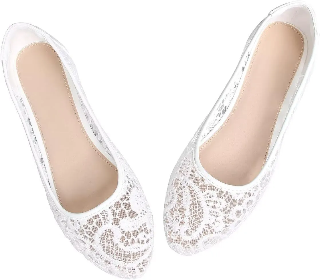 LUXINYU Flats for Women Classic Pointed Toe Slip-On Ballet Flats Soft Pu Leather Dress Shoes Comfortable Loafers Lightweight