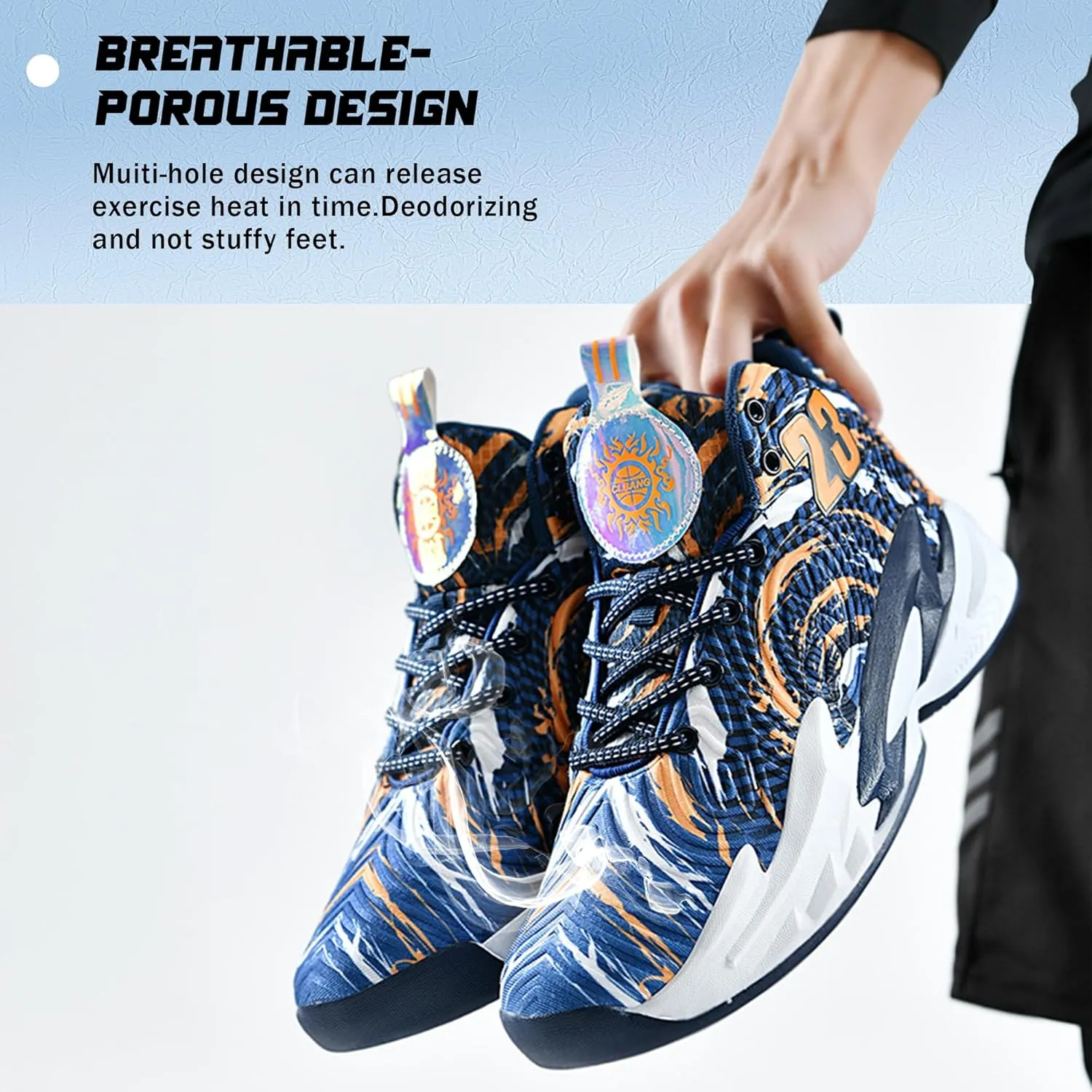Men Basketball Shose Breathable Men Non Slip Outdoor Fashion Sneakers